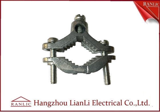 China Zinc Bare Wre Gound Clamps With Straps Brass Electrical Wiring Accessories supplier